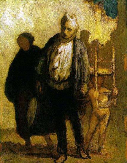 Honore Daumier Wandering Saltimbanques China oil painting art